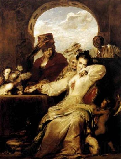 Sir David Wilkie Josephine and the Fortune-Teller Norge oil painting art